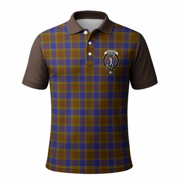 Balfour Tartan Accent Polo Shirt with Family Crest
