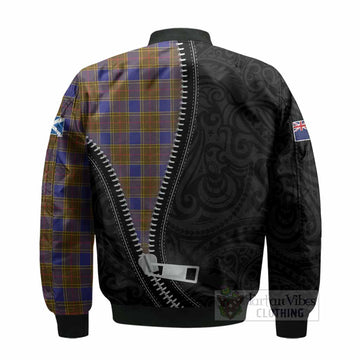 Balfour Tartan Bomber Jacket New Zealand Pattern Unique Zipper Stylized