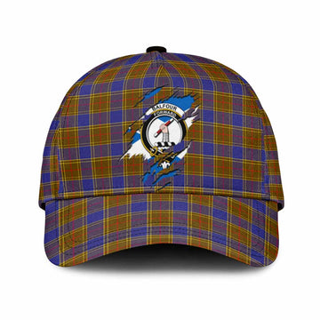 Balfour Tartan Classic Cap with Family Crest In Me Style