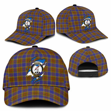 Balfour Tartan Classic Cap with Family Crest In Me Style