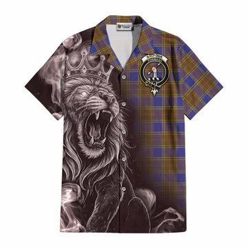 Balfour Tartan Cotton Hawaiian Shirt Roaring Lion Heritage