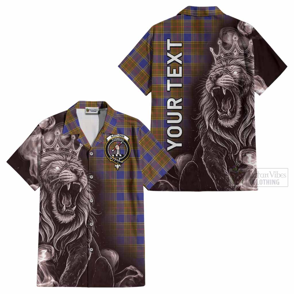 Balfour Tartan Cotton Hawaiian Shirt Roaring Lion Heritage