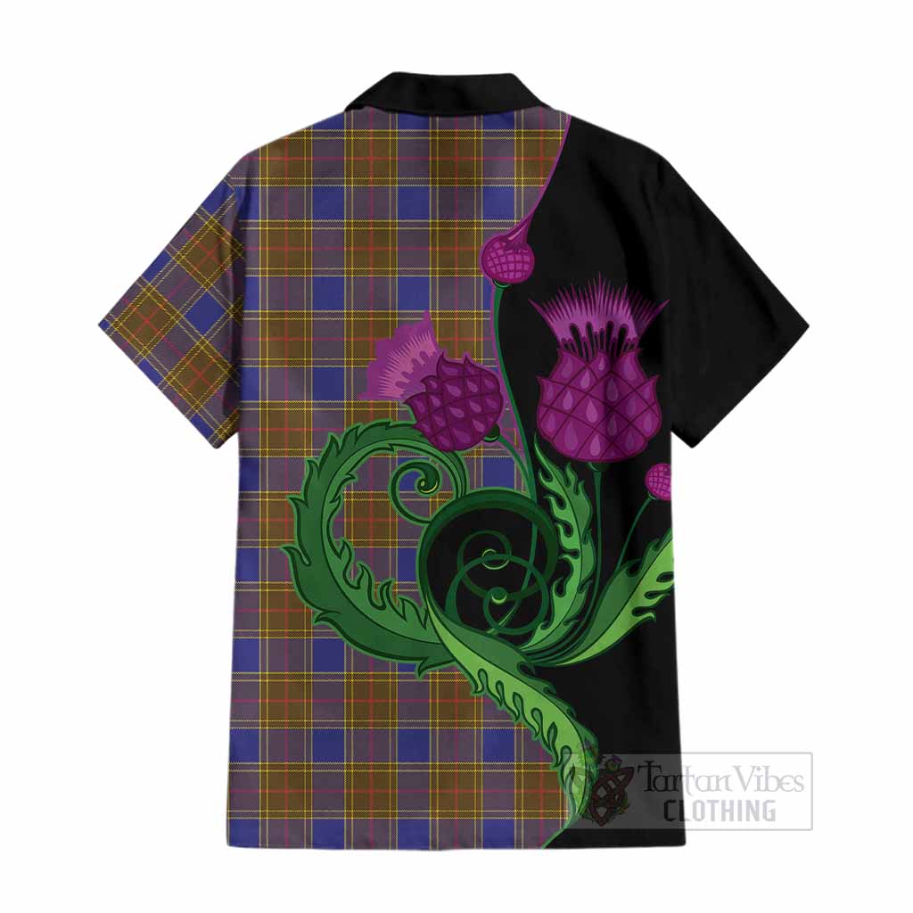 Balfour Tartan Cotton Hawaiian Shirt Traditional Scottish Thistle