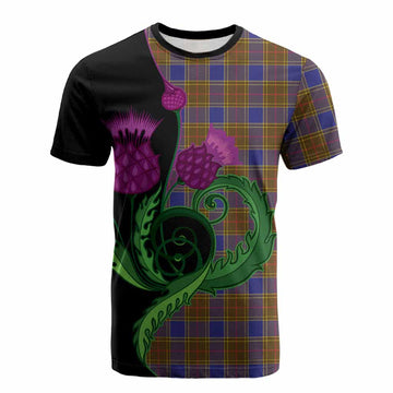Balfour Tartan Cotton T-shirt Traditional Scottish Thistle