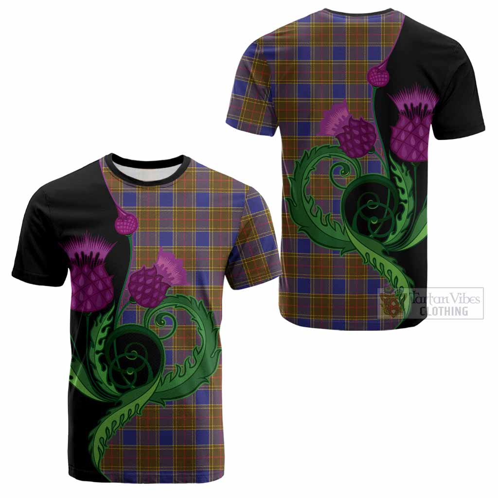 Balfour Tartan Cotton T-shirt Traditional Scottish Thistle