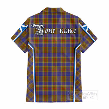 Balfour Tartan Crest Cotton Hawaiian Shirt Scotland Coat of Arm Flag Style - Tartan Vibes Clothing