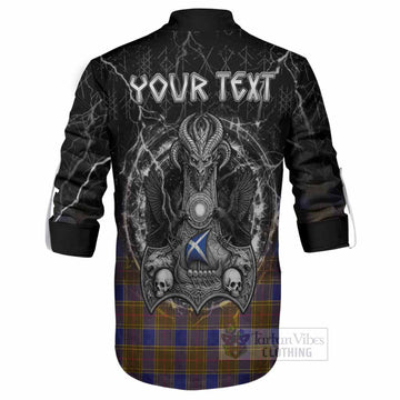 Balfour Tartan Crest Ghillie Shirt Celtic Odin's Raven Legacy