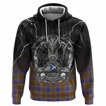Balfour Tartan Crest Hoodie Celtic Odin's Raven Legacy
