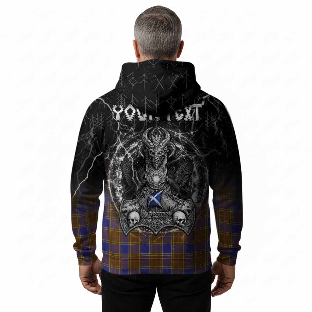 Balfour Tartan Crest Hoodie Celtic Odin's Raven Legacy