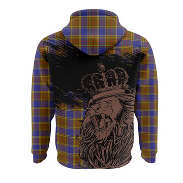 Balfour Tartan Crest Hoodie Crowned Lion Heritage Style