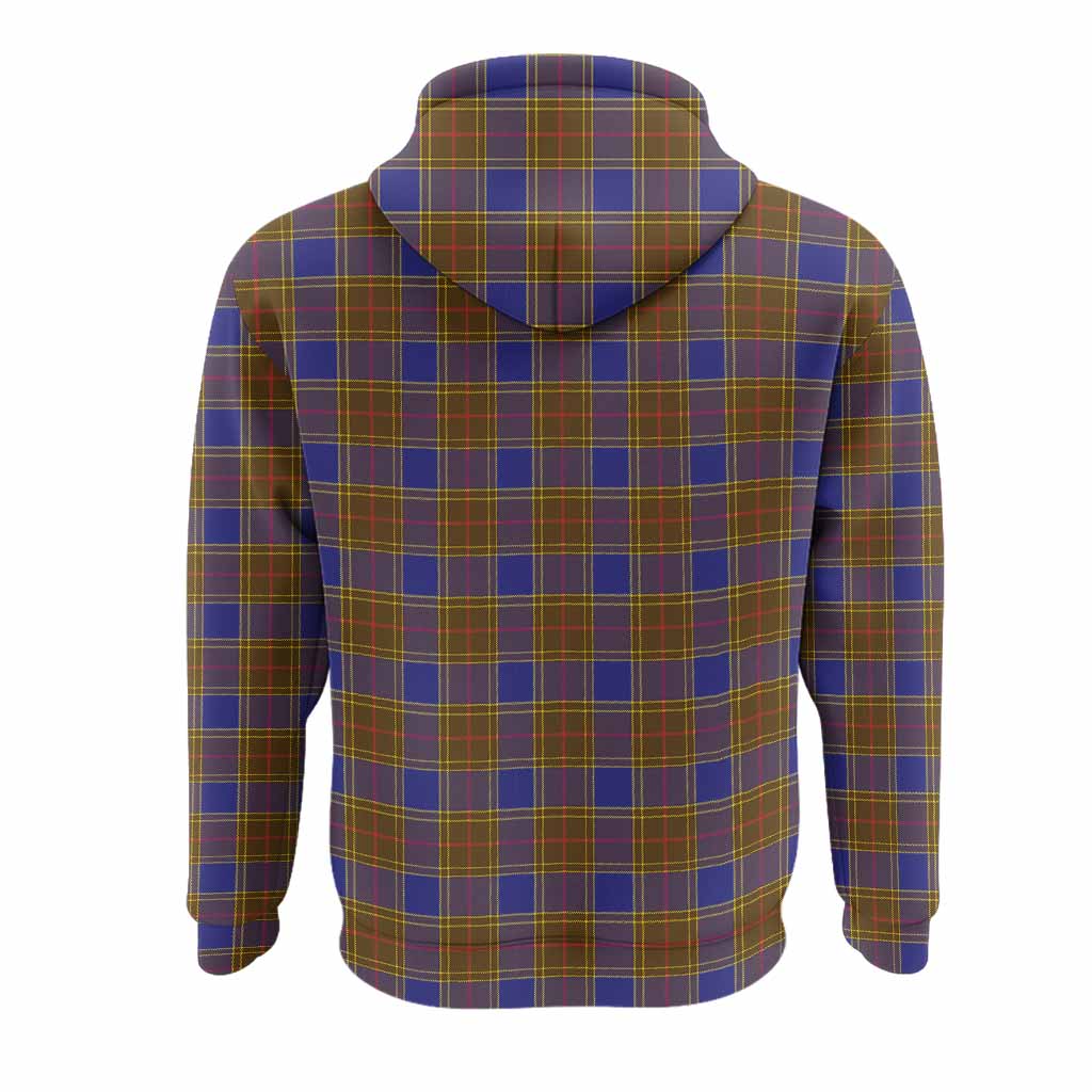 Balfour Tartan Crest Hoodie Ferocious Lion Style