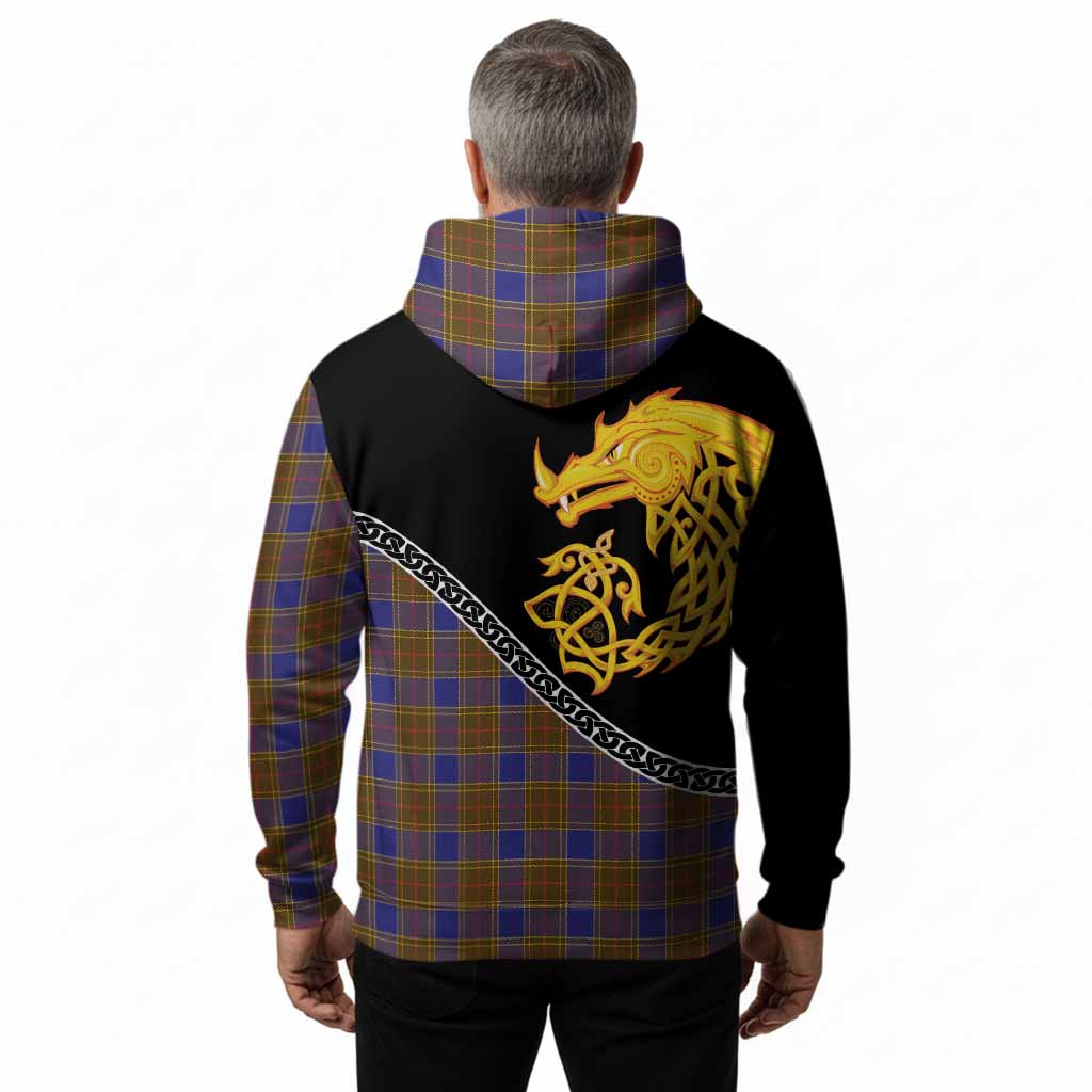 Balfour Tartan Crest Hoodie Legendary Dragon Knot Half Style