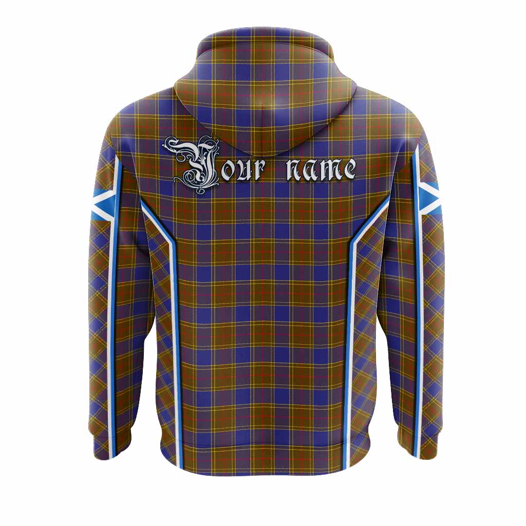 Balfour Tartan Crest Hoodie Scotland Coat of Arm Flag Style - Tartan Vibes Clothing