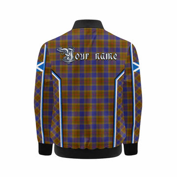 Balfour Tartan Crest Kid Bomber Jacket Scotland Coat of Arm Flag Style - Tartan Vibes Clothing