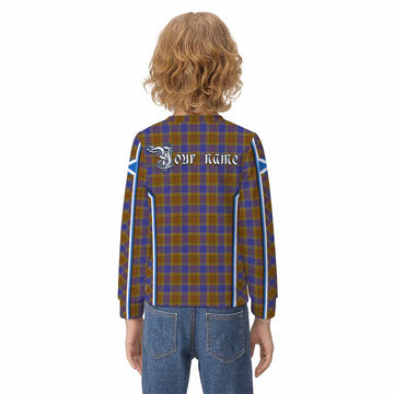 Balfour Tartan Crest Kid Knitted Sweatshirt Scotland Coat of Arm Flag Style - Tartan Vibes Clothing
