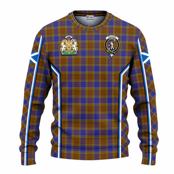 Balfour Tartan Crest Knitted Sweater Scotland Coat of Arm Flag Style - Tartan Vibes Clothing