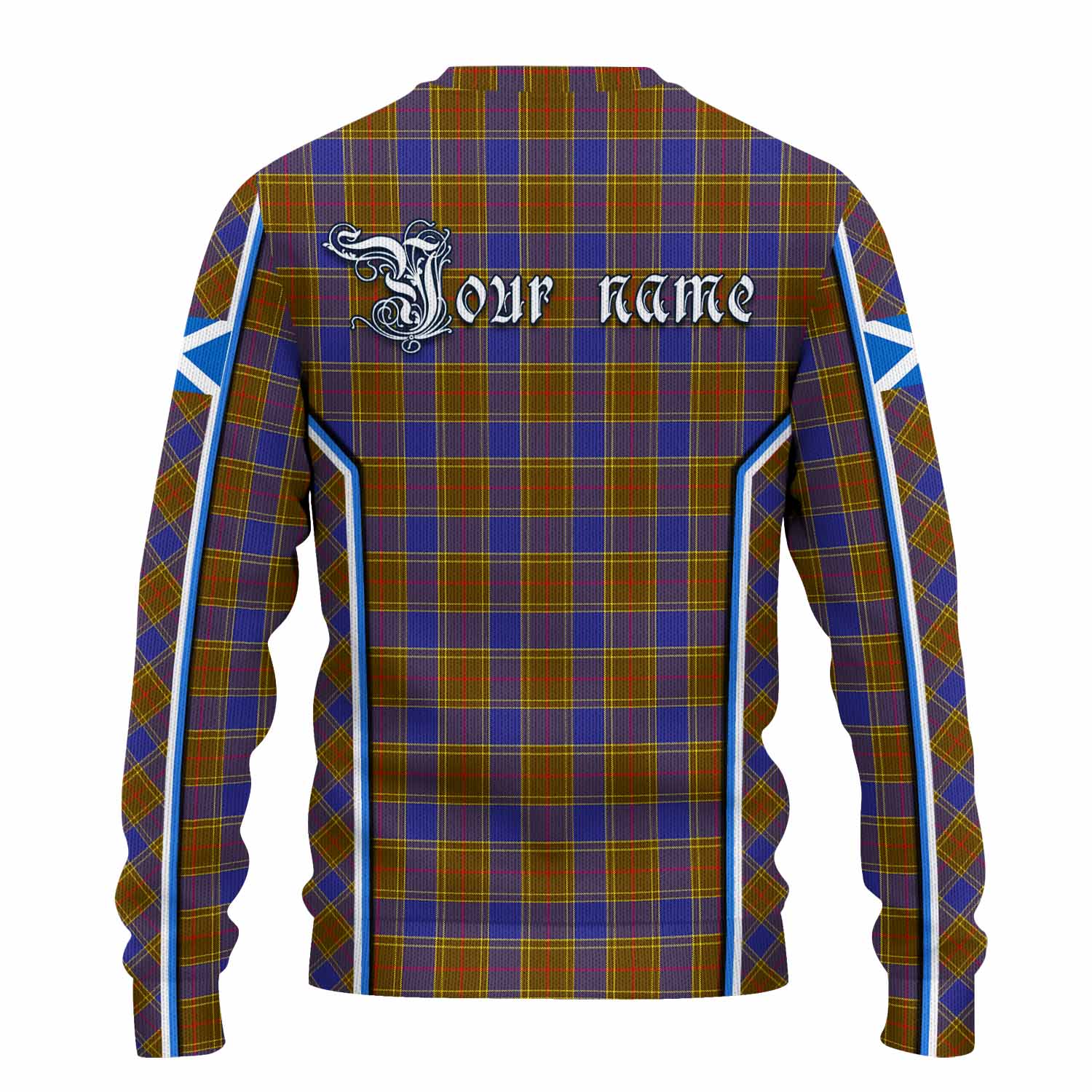 Balfour Tartan Crest Knitted Sweater Scotland Coat of Arm Flag Style - Tartan Vibes Clothing