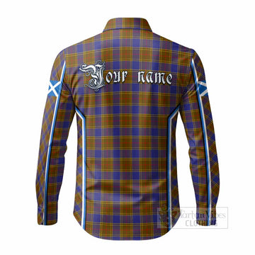 Balfour Tartan Crest Long Sleeve Button Shirts Scotland Coat of Arm Flag Style