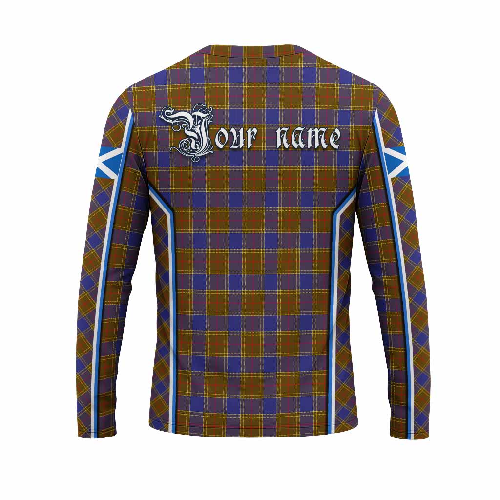 Balfour Tartan Crest Long Sleeve T-Shirt Scotland Coat of Arm Flag Style - Tartan Vibes Clothing