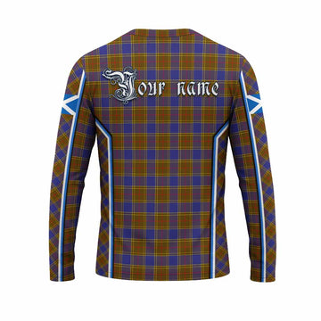 Balfour Tartan Crest Long Sleeve T-Shirt Scotland Coat of Arm Flag Style - Tartan Vibes Clothing