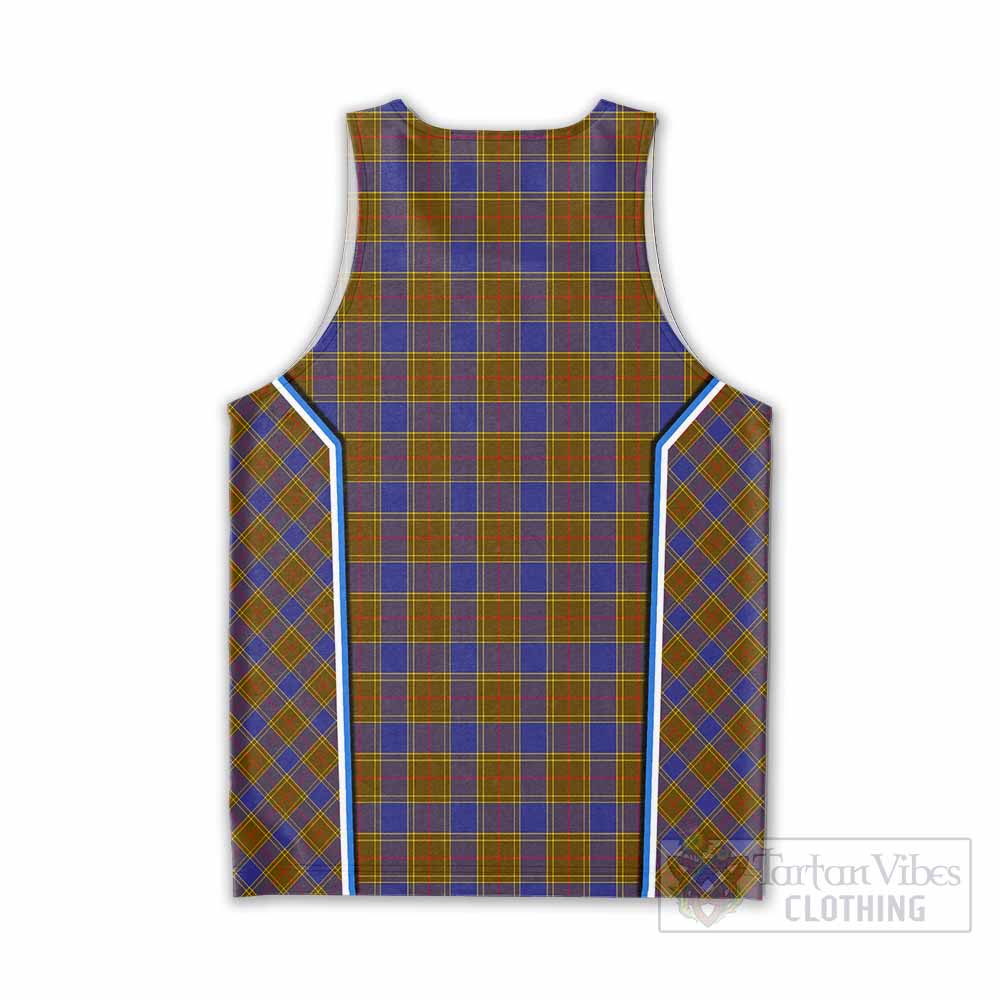 Balfour Tartan Crest Men Tank Top Scotland Coat of Arm Flag Style - Tartan Vibes Clothing