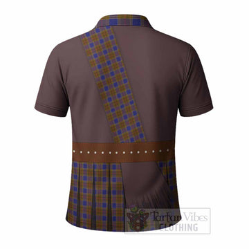 Balfour Tartan Crest Polo Shirt Kilt Costume Style
