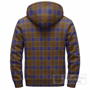 Balfour Tartan Crest Sherpa Hoodie Ferocious Lion Style