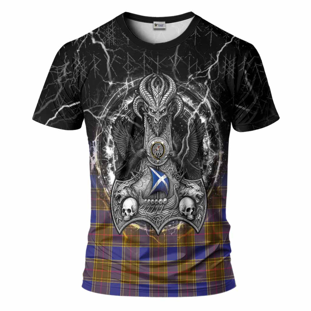 Balfour Tartan Crest T-Shirt Celtic Odin's Raven Legacy