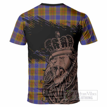 Balfour Tartan Crest T-Shirt Crowned Lion Heritage Style