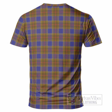 Balfour Tartan Crest T-Shirt Ferocious Lion Style