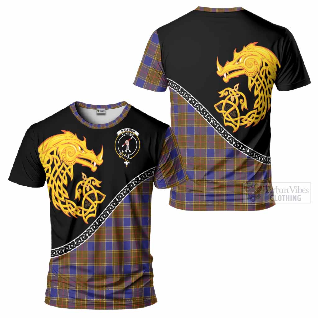 Balfour Tartan Crest T-Shirt Legendary Dragon Knot Half Style