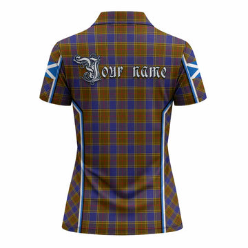 Balfour Tartan Crest Women's Polo Shirt Scotland Coat of Arm Flag Style - Tartan Vibes Clothing
