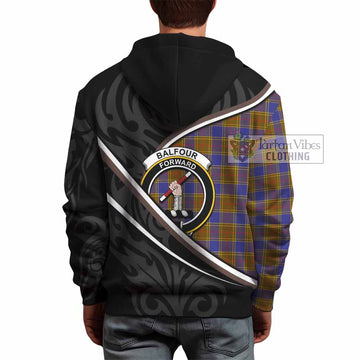 Balfour Tartan Family Crest Hoodie Celtic Scottish Thistle Floral