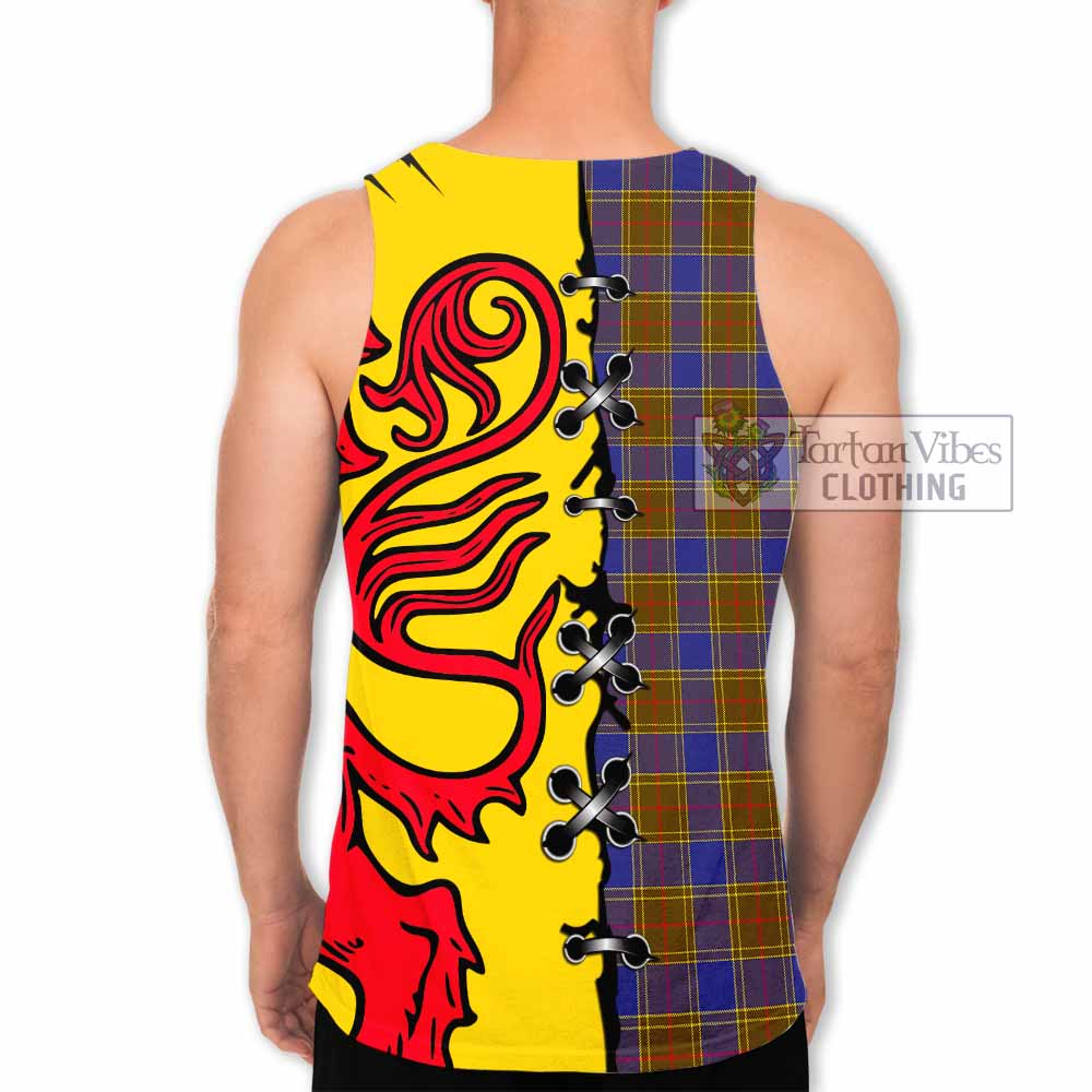 Balfour Tartan Family Crest Men Tank Top Lion Rampant Honor - Tartan Vibes Clothing