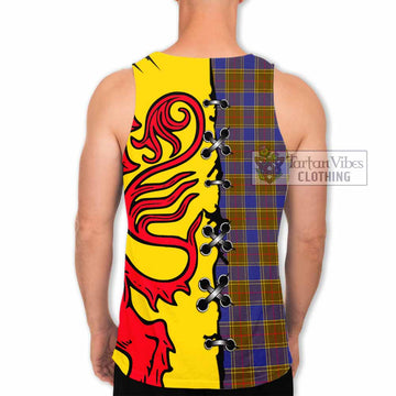 Balfour Tartan Family Crest Men Tank Top Lion Rampant Honor