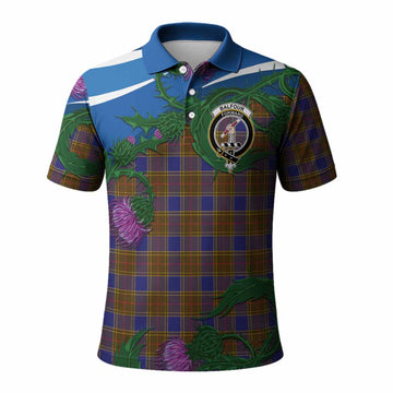 Balfour Tartan Family Crest Polo Shirt Thistle in Minimalism