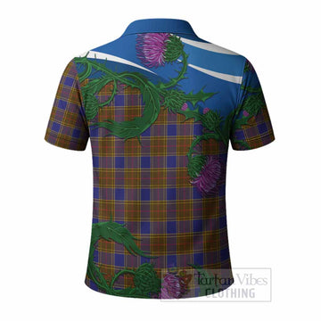 Balfour Tartan Family Crest Polo Shirt Thistle in Minimalism