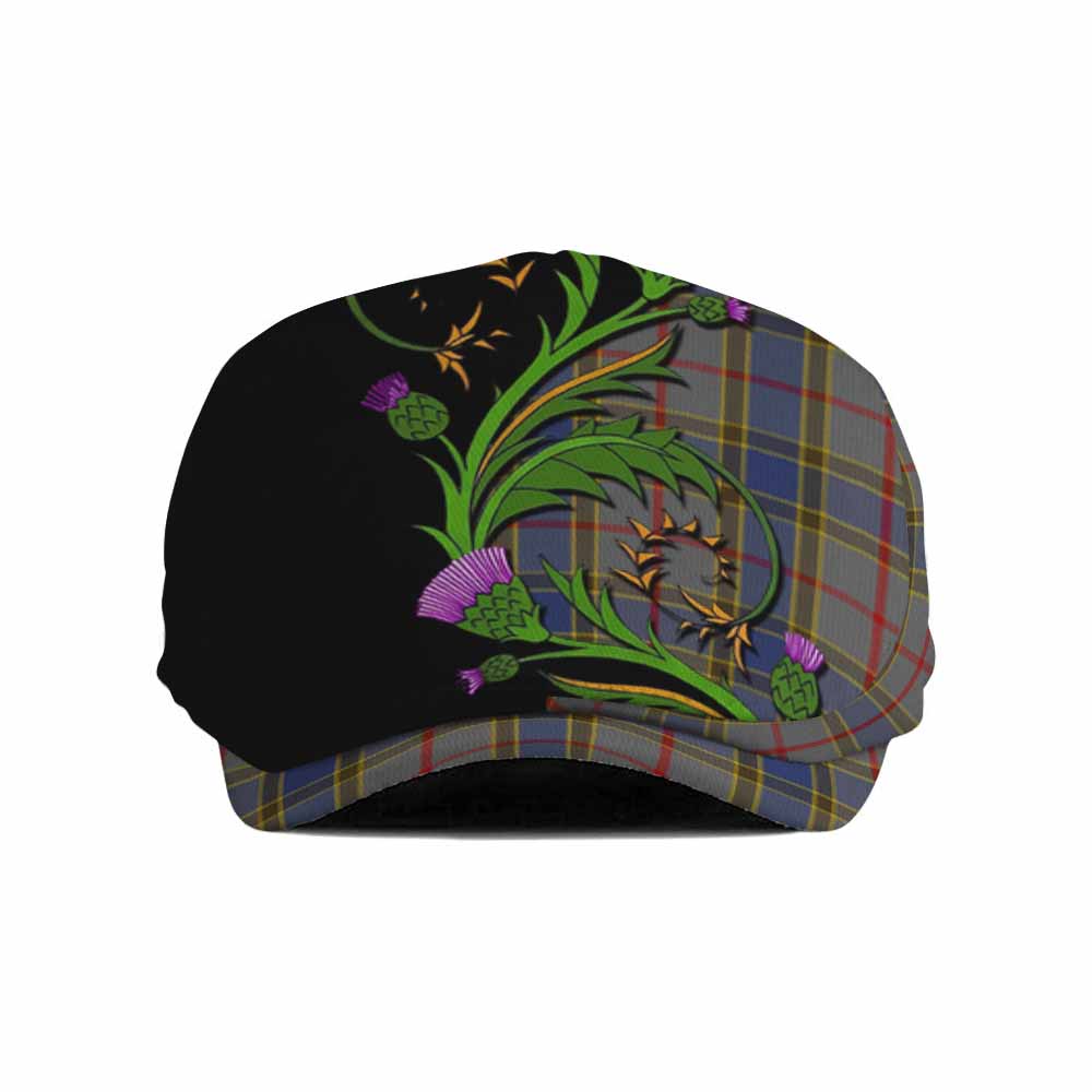 Balfour Tartan Flat Cap, Jeff Cap Scottish Thistle Pride Heritage Art