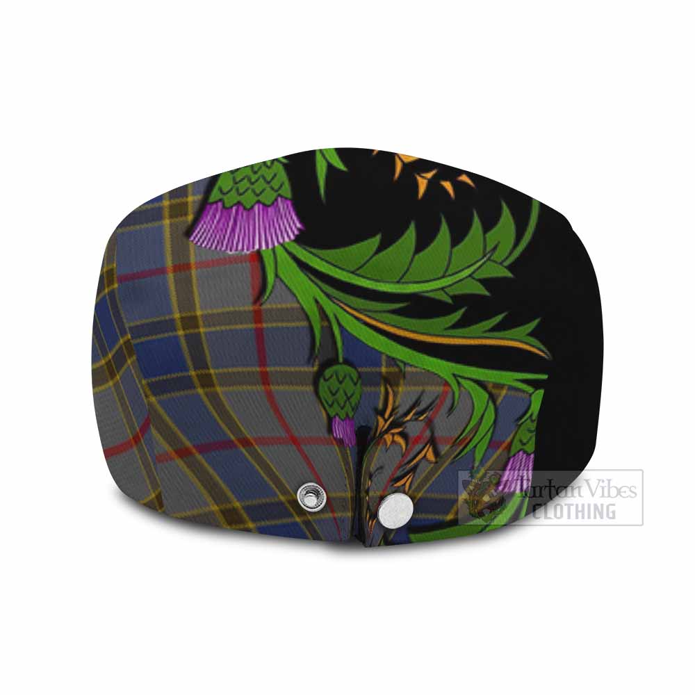 Balfour Tartan Flat Cap, Jeff Cap Scottish Thistle Pride Heritage Art