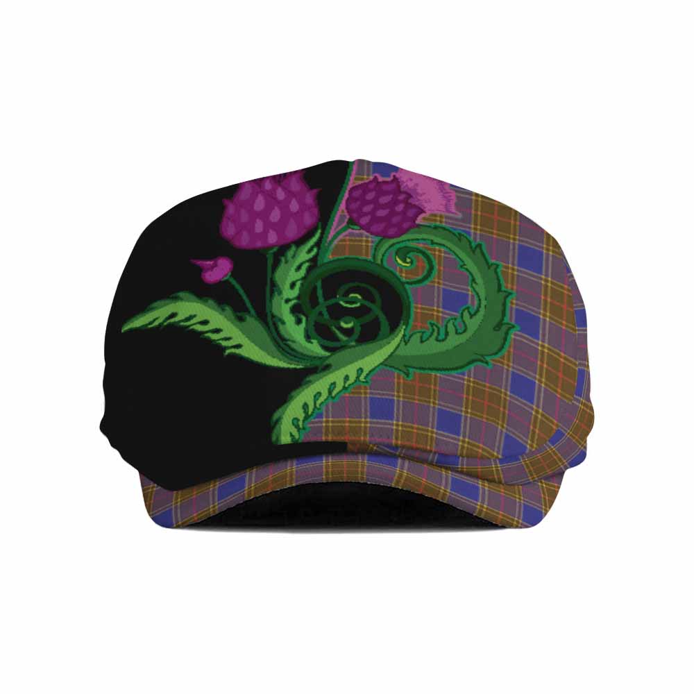 Balfour Tartan Flat Cap, Jeff Cap Traditional Scottish Thistle