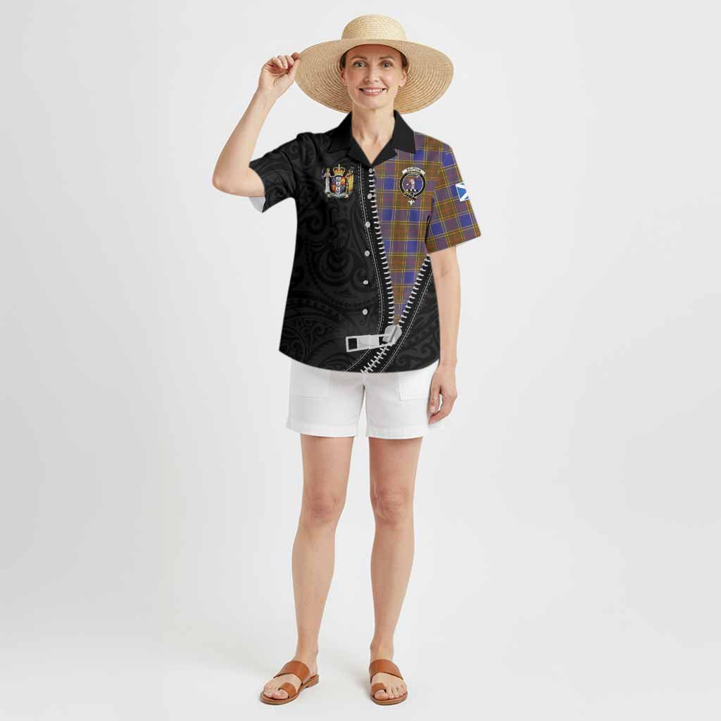 Balfour Tartan Hawaiian Shirt New Zealand Pattern Unique Zipper Stylized