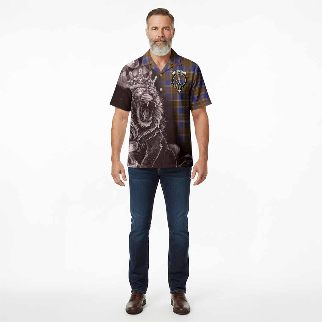 Balfour Tartan Hawaiian Shirt Roaring Lion Heritage