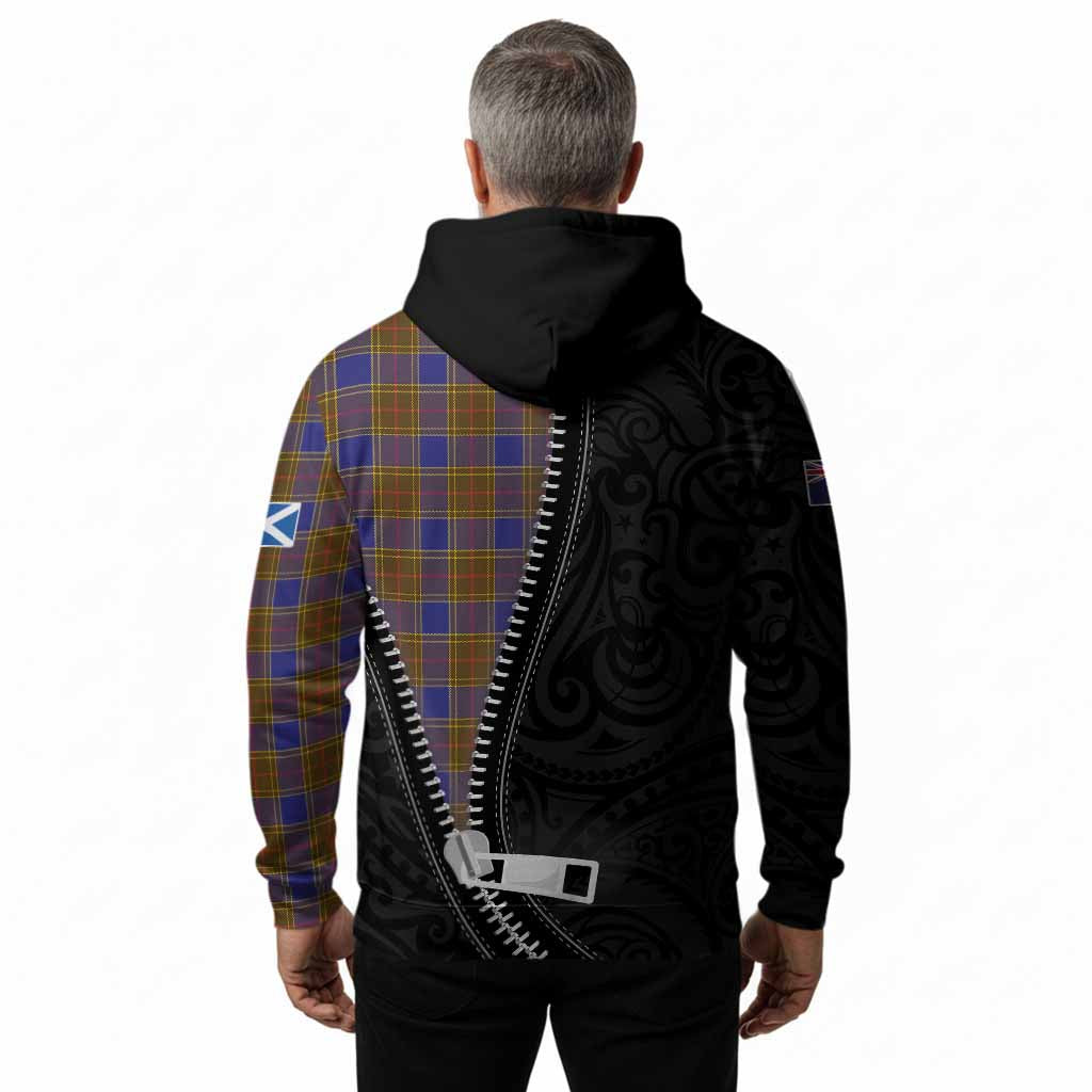 Balfour Tartan Hoodie New Zealand Pattern Unique Zipper Stylized
