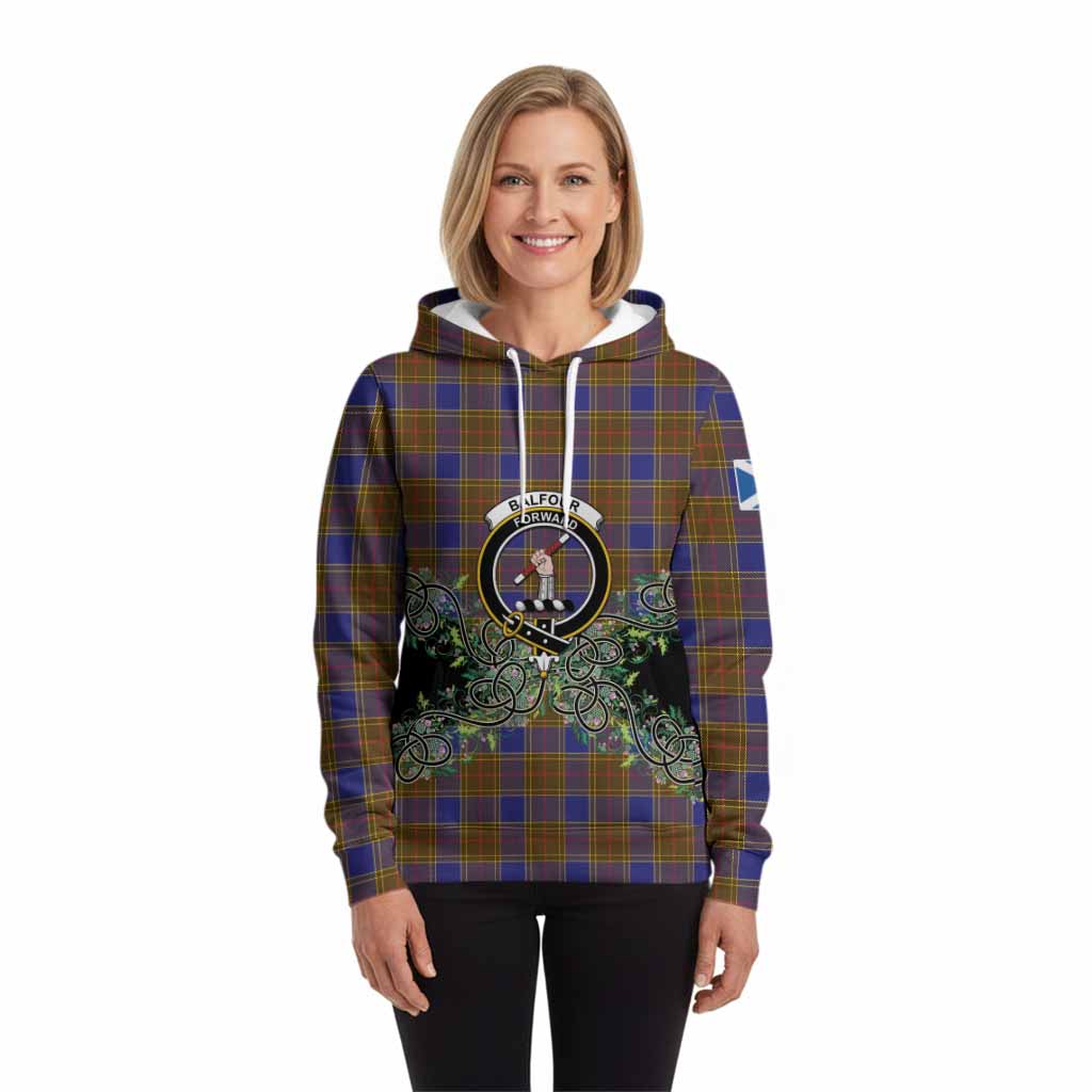 Balfour Tartan Hoodie Thistle Scottish Spirit