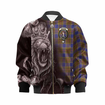 Balfour Tartan Kid Bomber Jacket Roaring Lion Heritage