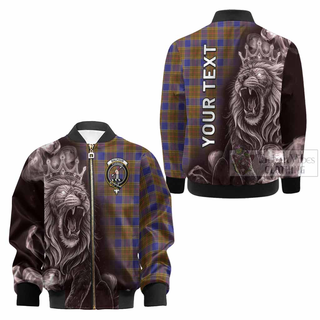 Balfour Tartan Kid Bomber Jacket Roaring Lion Heritage