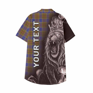 Balfour Tartan Kid Hawaiian Shirt Roaring Lion Heritage