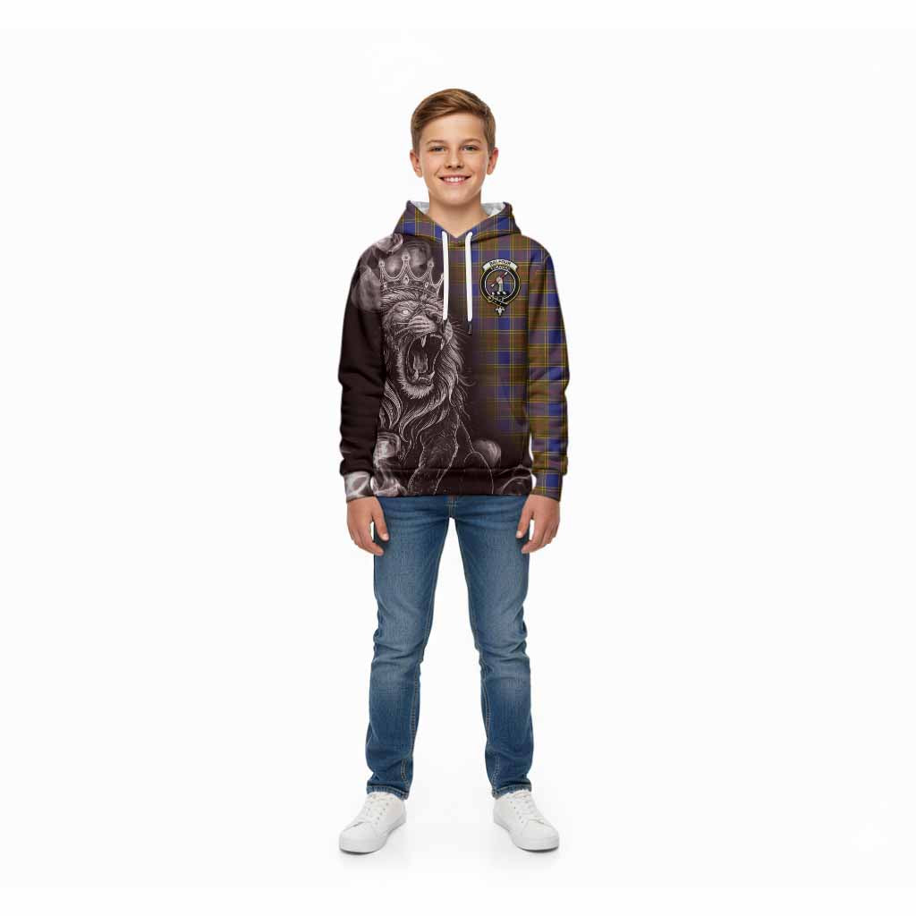 Balfour Tartan Kid Hoodie Roaring Lion Heritage