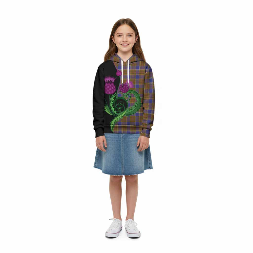 Balfour Tartan Kid Hoodie Traditional Scottish Thistle