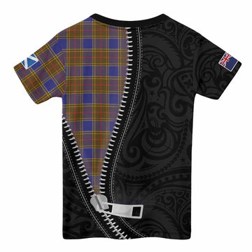 Balfour Tartan Kid T-shirt New Zealand Pattern Unique Zipper Stylized